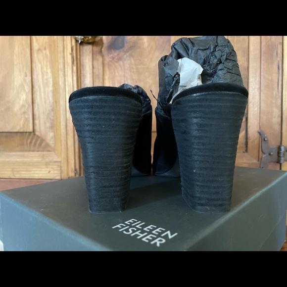 Eileen Fisher Prana Suede Heel Mule 9M - Picture 3 of 5